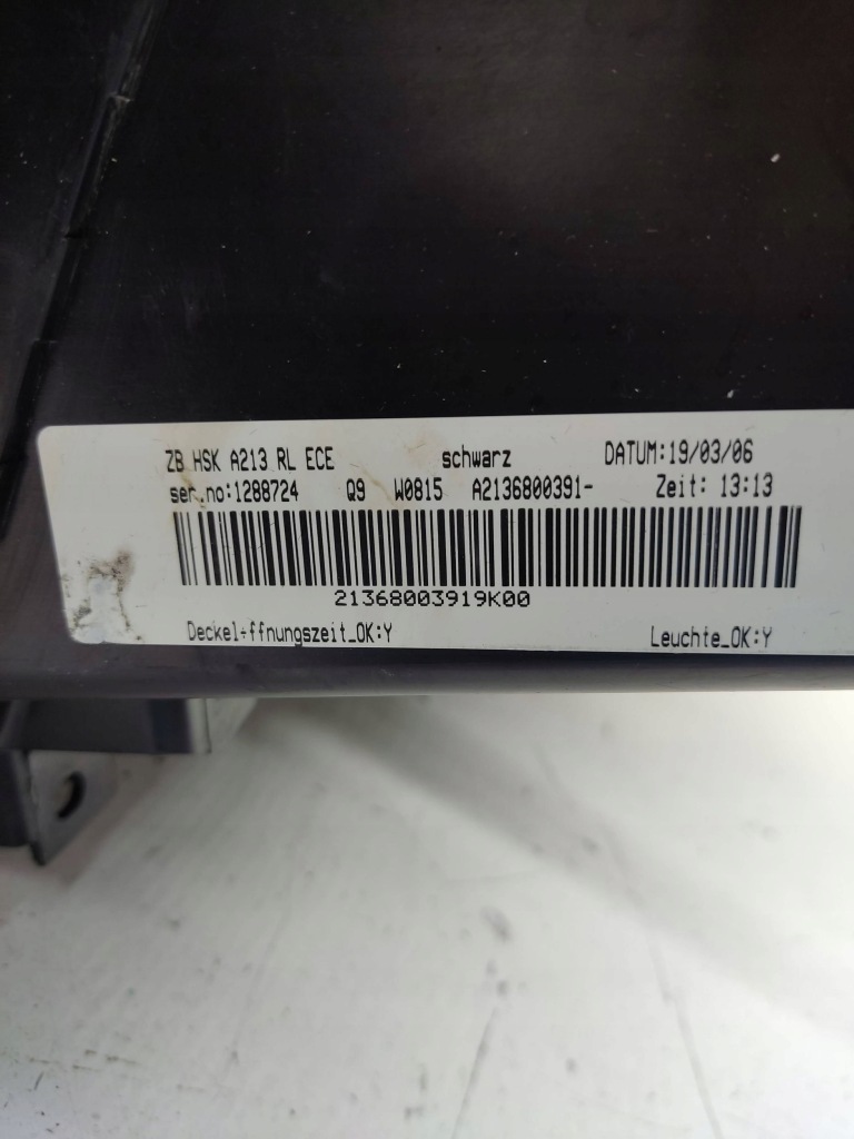 Mercedes-benz e w213 2019 бардачок a2136800391 Оригінал