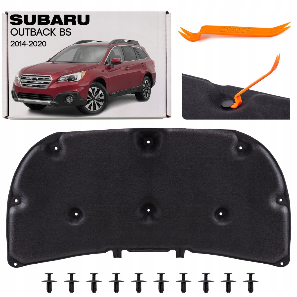 Купити Subaru outback v bs 2014-2020 шумоізоляція капот 90815al05a + кліпси