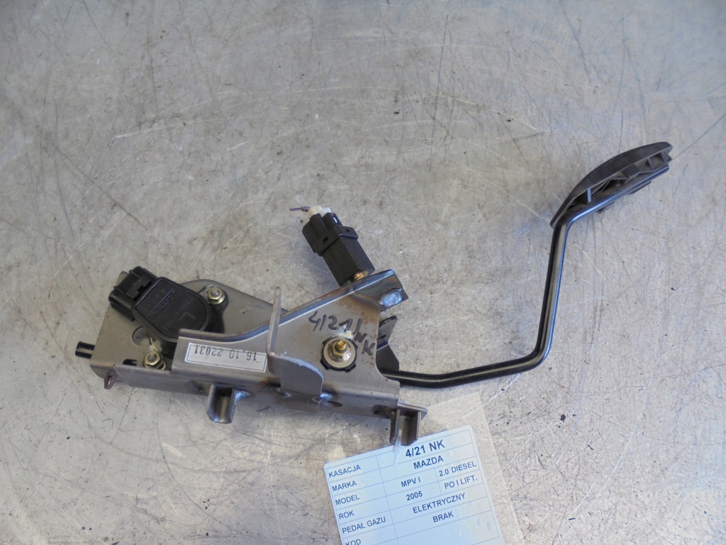 фото №1, Педаль газу mazda mpv lift 2,0d cld62