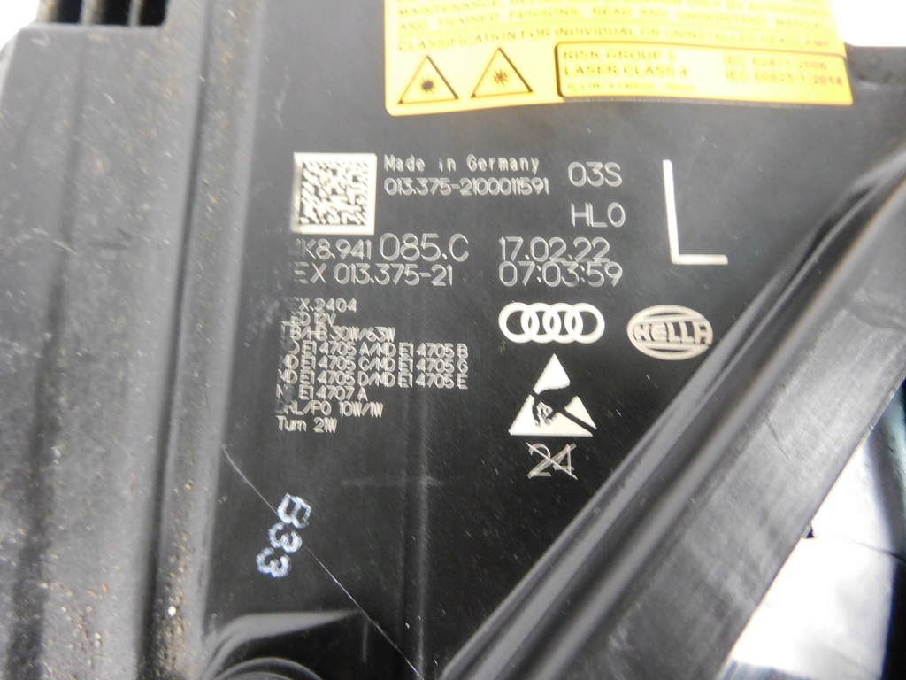 фото №15, Audi c8 rs6 rs7 4k8941085c laser лампа левая eu 4k8941086c