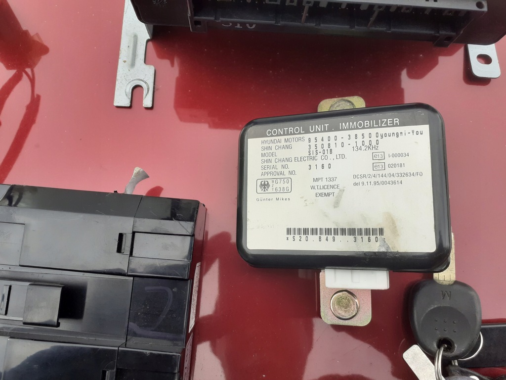 фото №4, Набор стартовый блок управления двигателя santa fe 2.7 -06 95440-39623