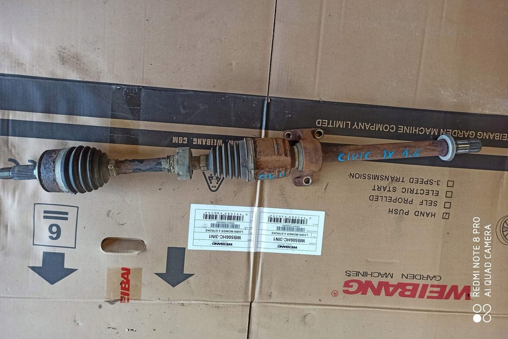 фото №1, Приводной вал перед передняя правая honda civic ix 1.6