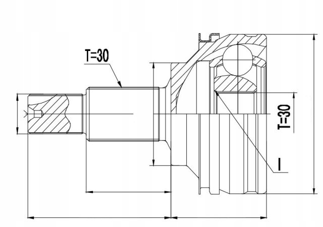 фото №1, Шарнір зовнішній перед lexus gs awd 05-12