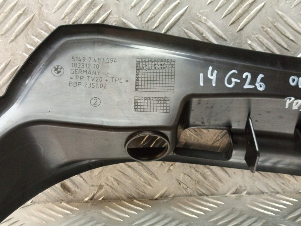 фото №10, Bmw i4 g26 защита крышки слив wody rynnna правая правый нижний 7487594