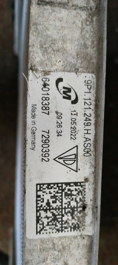 фото №7, Радиатор wody porsche 911 991 9p1121249h