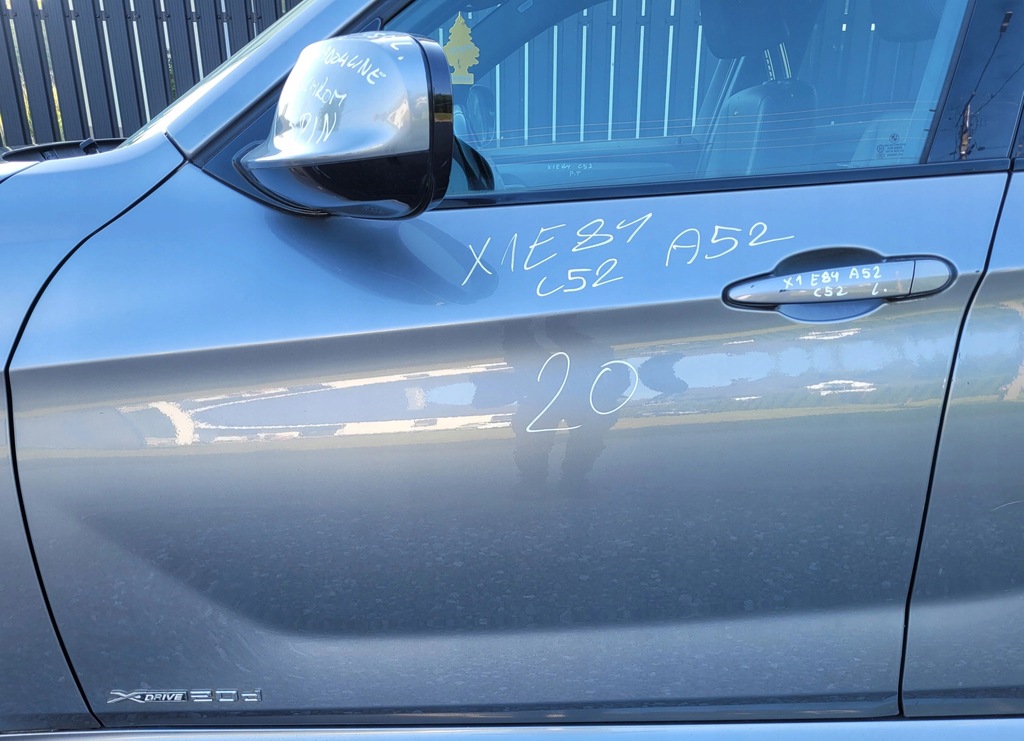 фото №1, Двері лівий перед передні bmw x1 e84 a52 sapcegrau c52