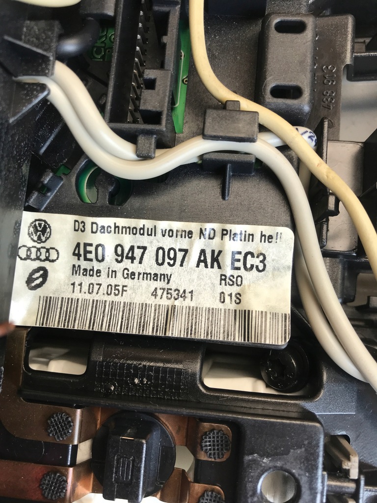 фото №5, Лампа освещение кабины audi a8 d3 4e0947097ak