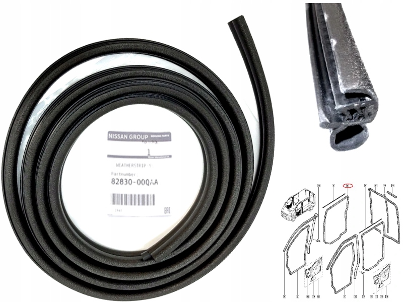 фото №1, Прокладка двері розсувних renault trafic vivaro