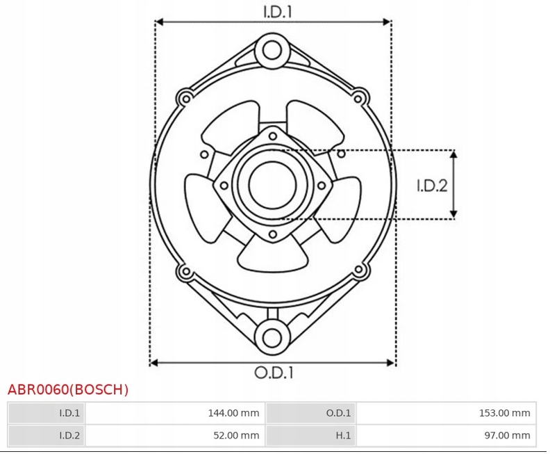 фото №2, Корпус генератора abr0060 bosch