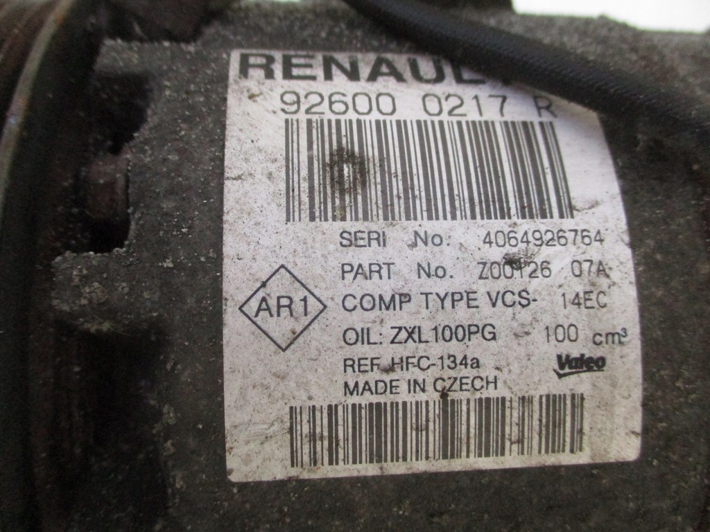 фото №6, Renault clio iv captur i компрессор кондиционера 0.9 tce 1.2 tce 926000217r