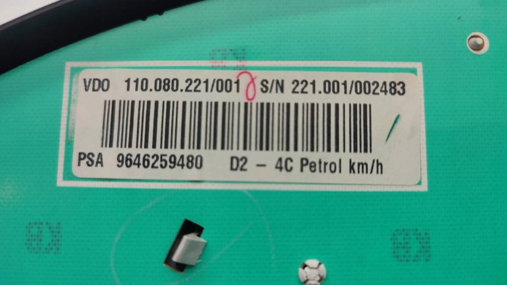 фото №8, Лічильник прилади peugeot 407 9646259480 1.8 бензин