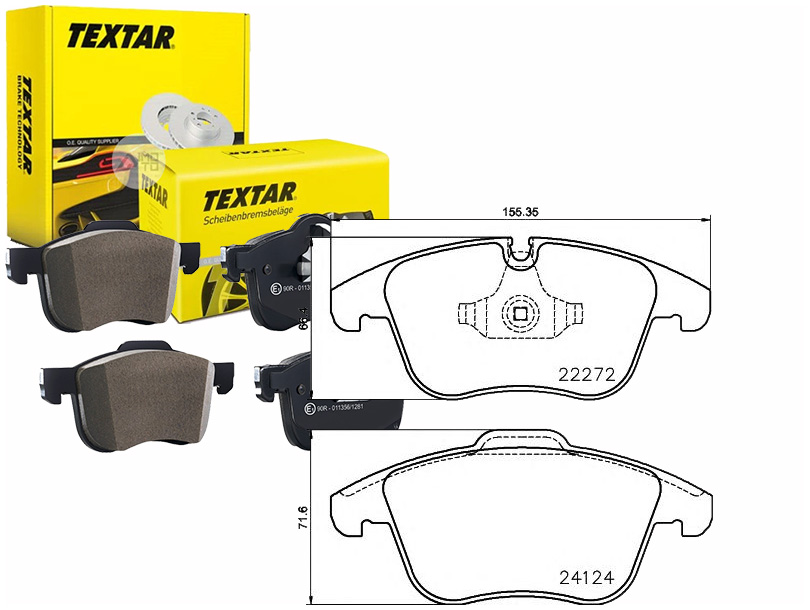 фото №1, Tex2227201 гальмівні колодки ham. jaguar перед xe 2,0 15-