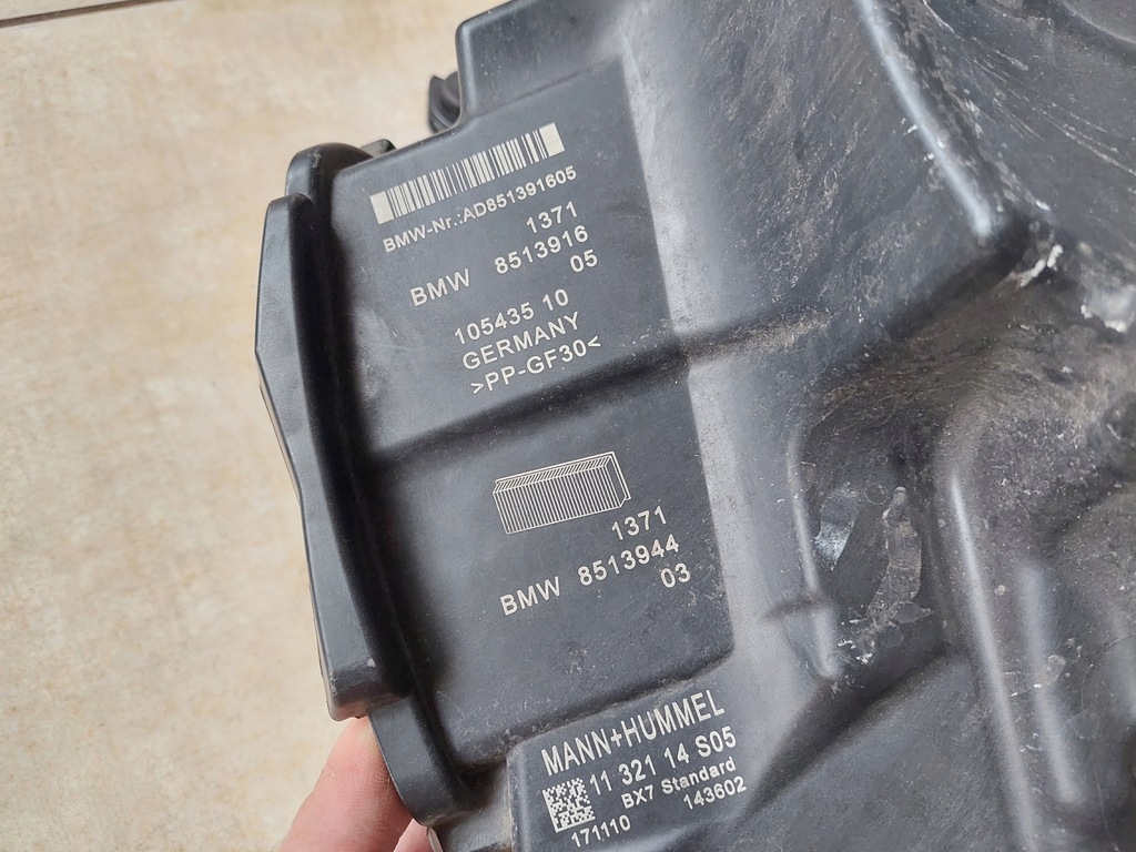 фото №7, Корпус фільтра повітря - bmw f40 f44 f45 f46 - bmw x1 f48 - bmw x2 f39