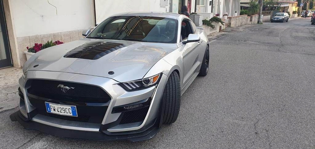 Капот алюминиевая gt500 стиль - niepomalowana mustang 2015-2017 v6, gt, ecob Доставка