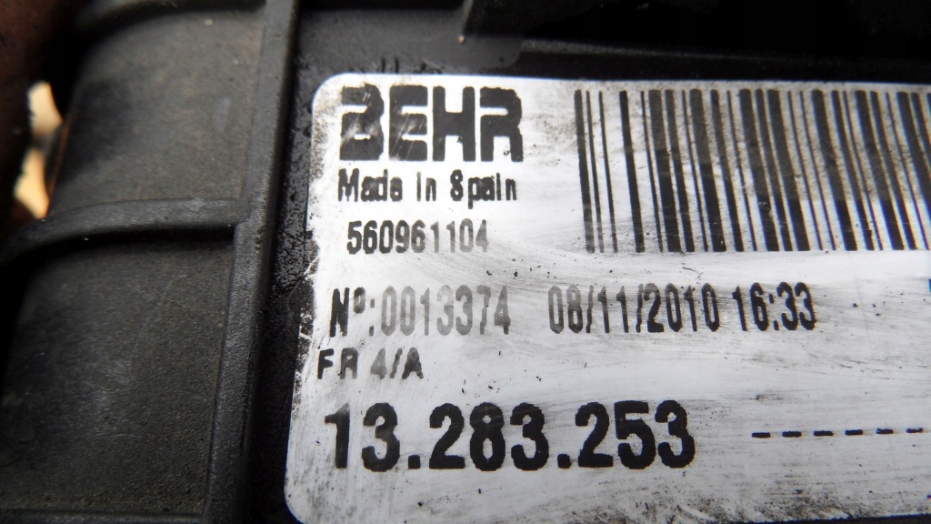 Opel meriva b 1.6 cdti 10r интеркулер 13283253 560961104 r3451004 в Украине