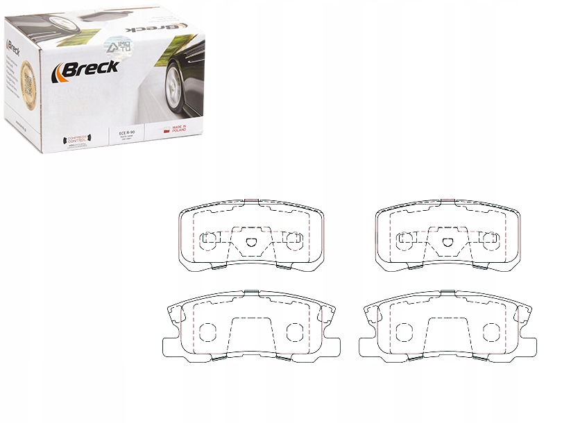 фото №6, Тормозные колодки ham перед breck peugeot 4007 2.2 hdi