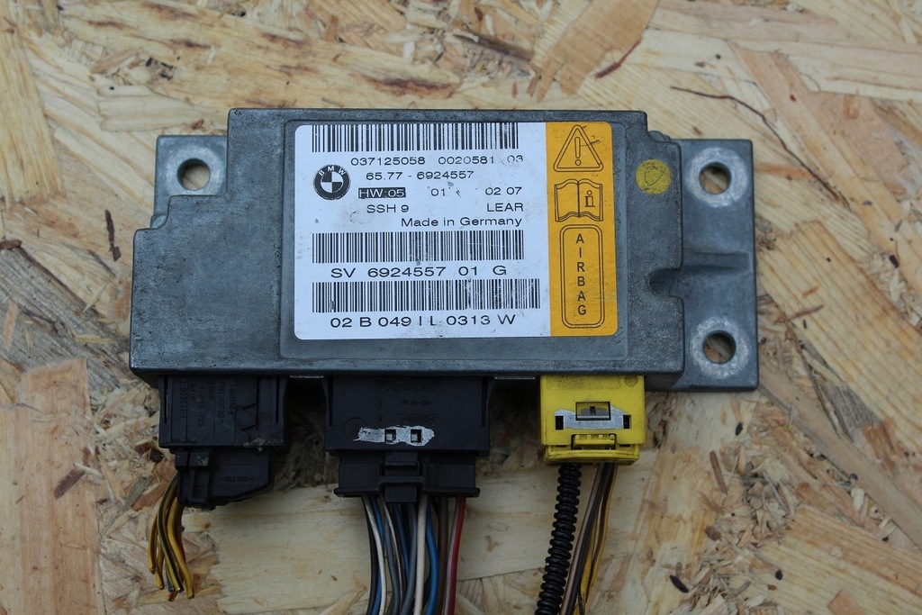 фото №1, Модуль датчик подушок подушка безпеки bmw оригінальний номер 6924557