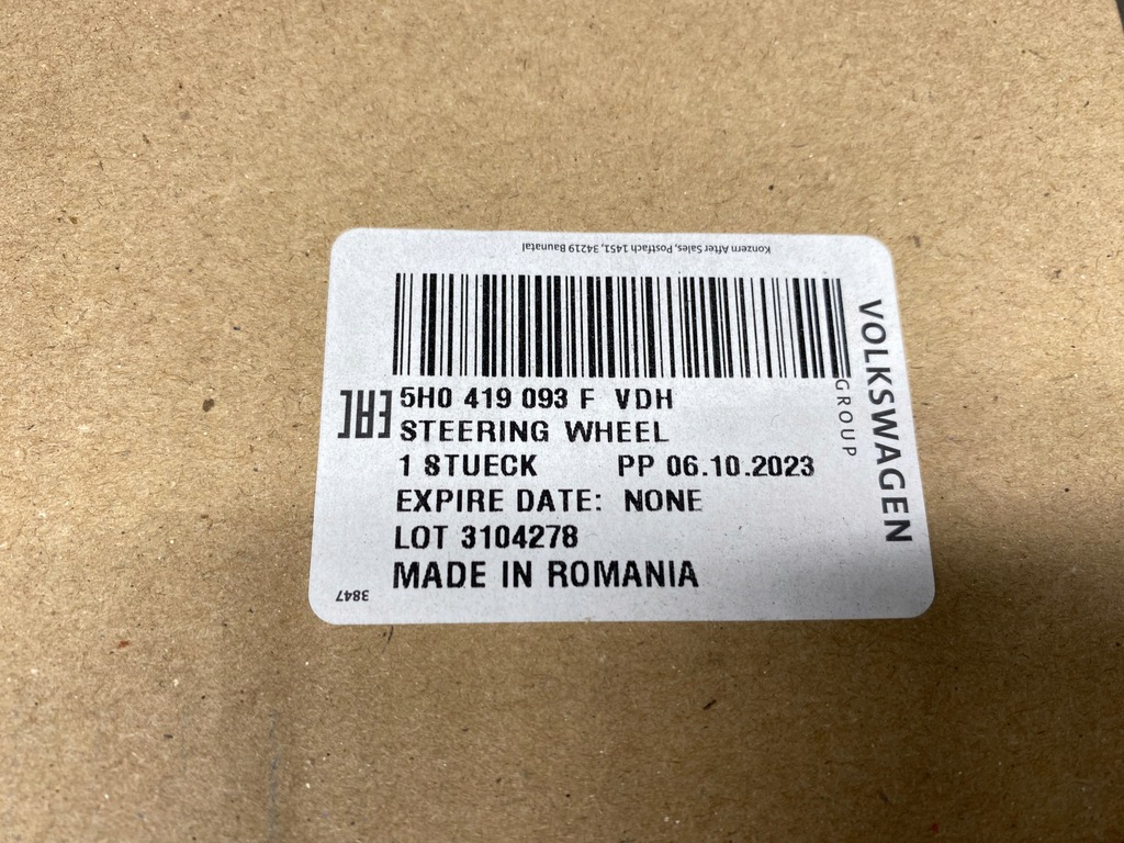 фото №8, Воздуховод кожа мультифункция подогрев vw golf 8 viii passat b8 3g0 arteon