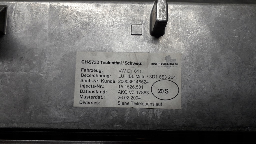 фото №15, Vw phaeton решітка обдув середня 3d1853204