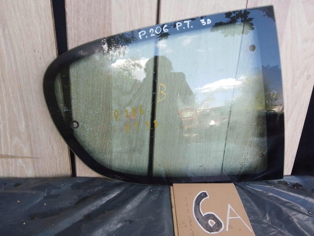фото №1, Peugeot 206 3d скло кузовна задня задня права