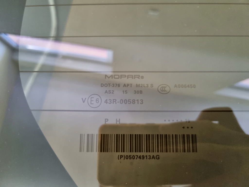 фото №12, Скло кришки багажника задня jeep compass i lift 2007-2017