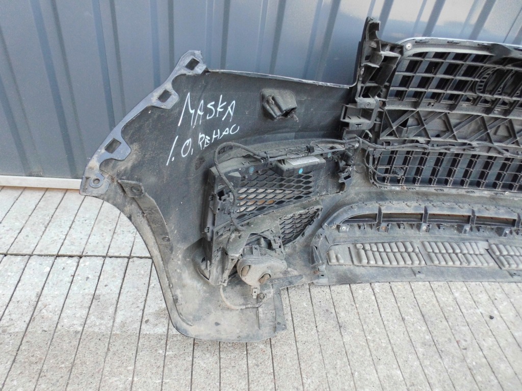 Бампер передній решітка радіатора протитуманні фари світлодіоди audi q7 4l рестайлінг  s line 2010r. чорний Зі Шроту