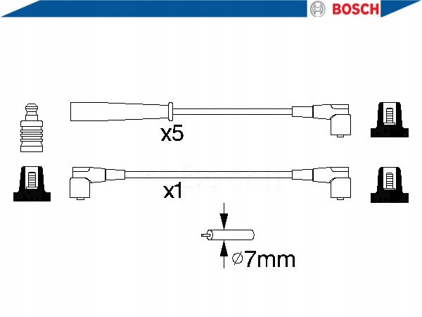 фото №3, Провода зажигания bosch 600123 ls96 49134 73377