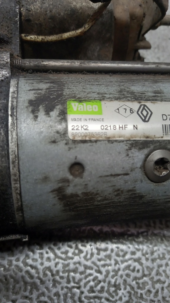 фото №2, Стартер 8200075362b renault megane ii 1.9dci 02-