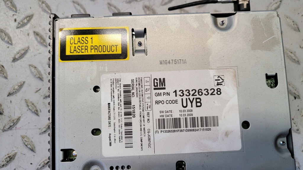 фото №1, Opel insignia зчитувач дисків 13326328 uyb