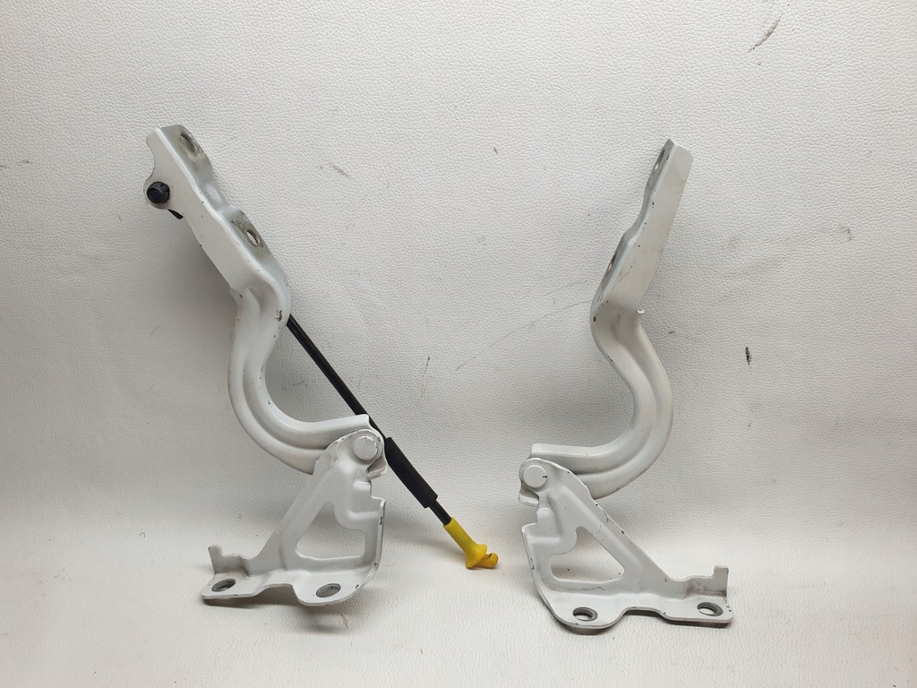 фото №6, Hyundai i10 ii 13-19 петлі капот перед лівий правий комплект білий