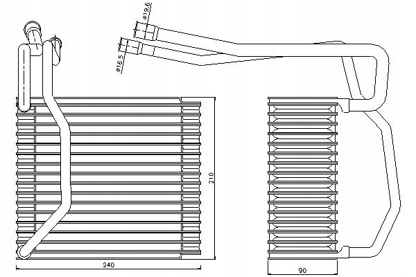 фото №2, Випарник кондиціонера ford transit transit tourneo