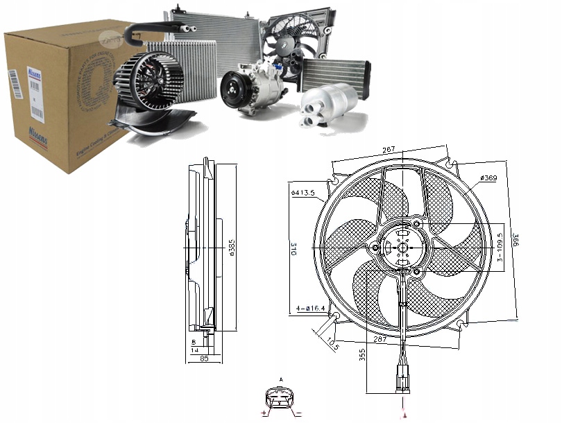 фото №1, Nissens 85561 вентилятор, охолодження двигуна