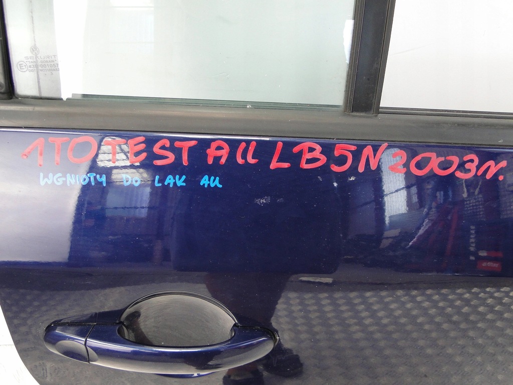 фото №7, Дверь правый задняя vw touran i 1t1 2003 lb5n