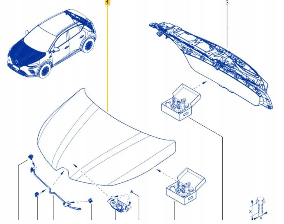 фото №1, Renault captur ii капот