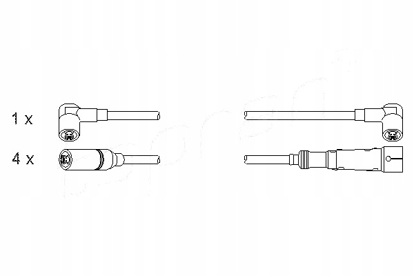 фото №2, Набір трубопровід запалювання audi 80 seat cordoba