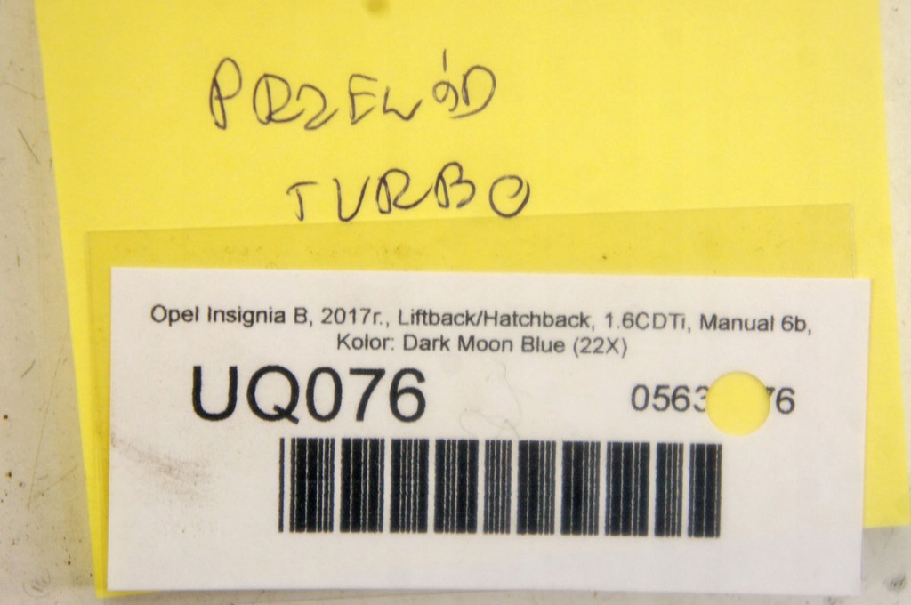 фото №7, Uq076 opel insignia b 1.6cdti шланг трубка turbo турбонагнетателя 55499164