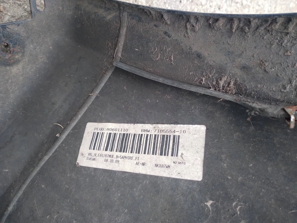 фото №8, Bmw 1 e81 e87 polift бампер перед обшивка black sapphire gruz 7 185 554