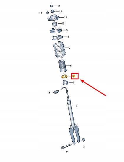 фото №1, Audi e-tron gt lower spring support 971411189 original