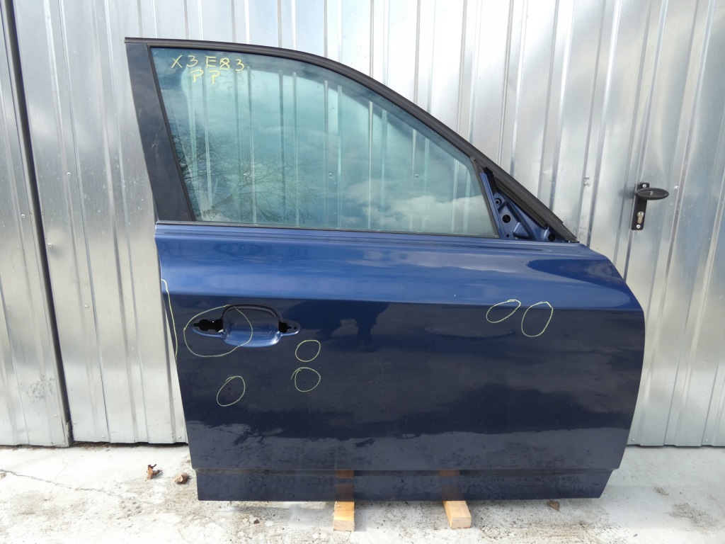 фото №1, Bmw x3 e83 дверь правый перед правое niebieskie