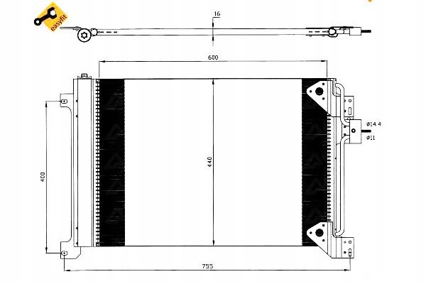 фото №1, Nrf радиатор кондиционера iveco stralis, trakker