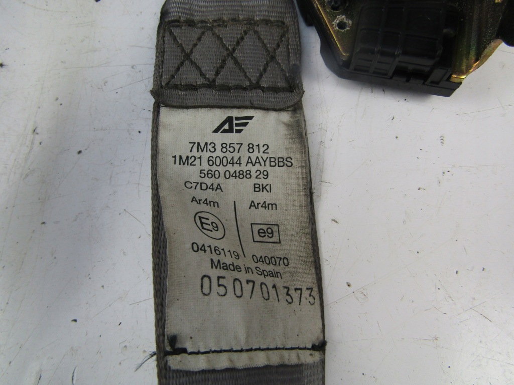 фото №2, Vw volkswagen sharan i pas безопасности правый задняя 2 ряд 00-04 5d 1fl