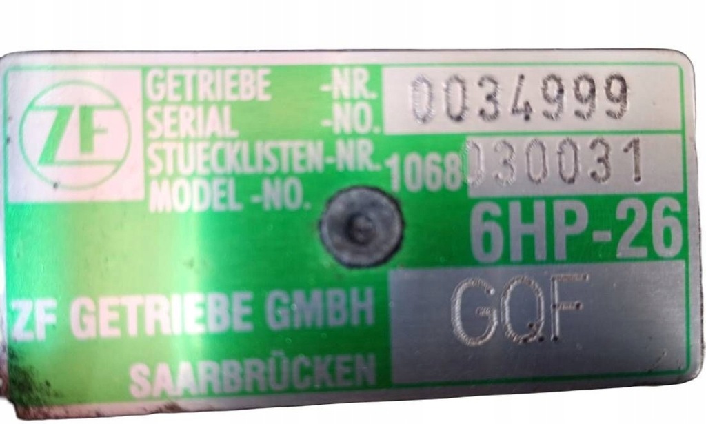 фото №6, Коробка передач передач tiptronic 6hp26 audi a8 d3 4.2 fsi gqf