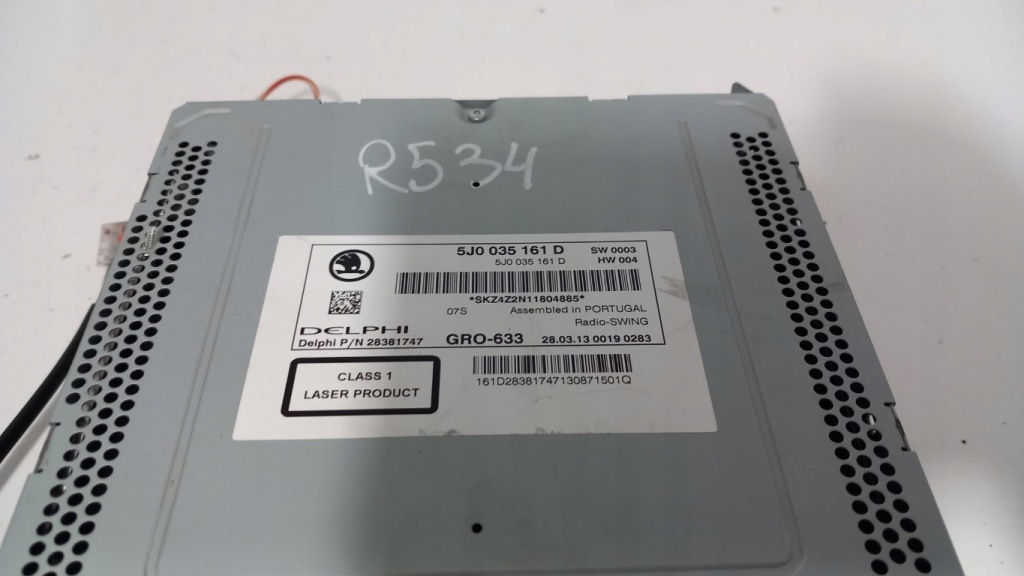 фото №2, Skoda fabia ii roomster радио cd 5j0035161d