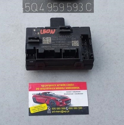 фото №1, Модуль дверь левый перед seat leon 5q4959593c