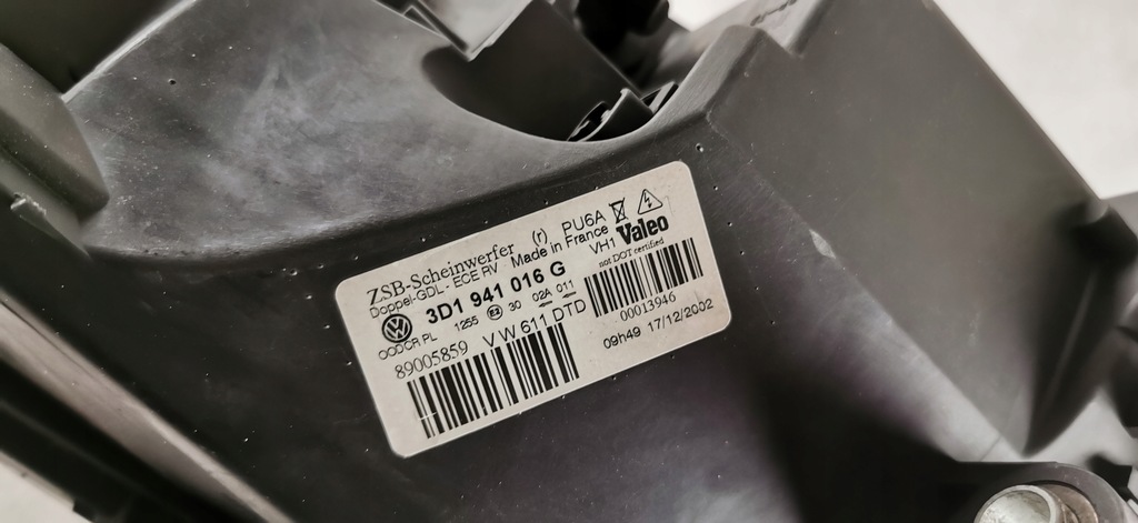 фото №8, Vw phaeton ксенон правый фара лампа 3d1941016g