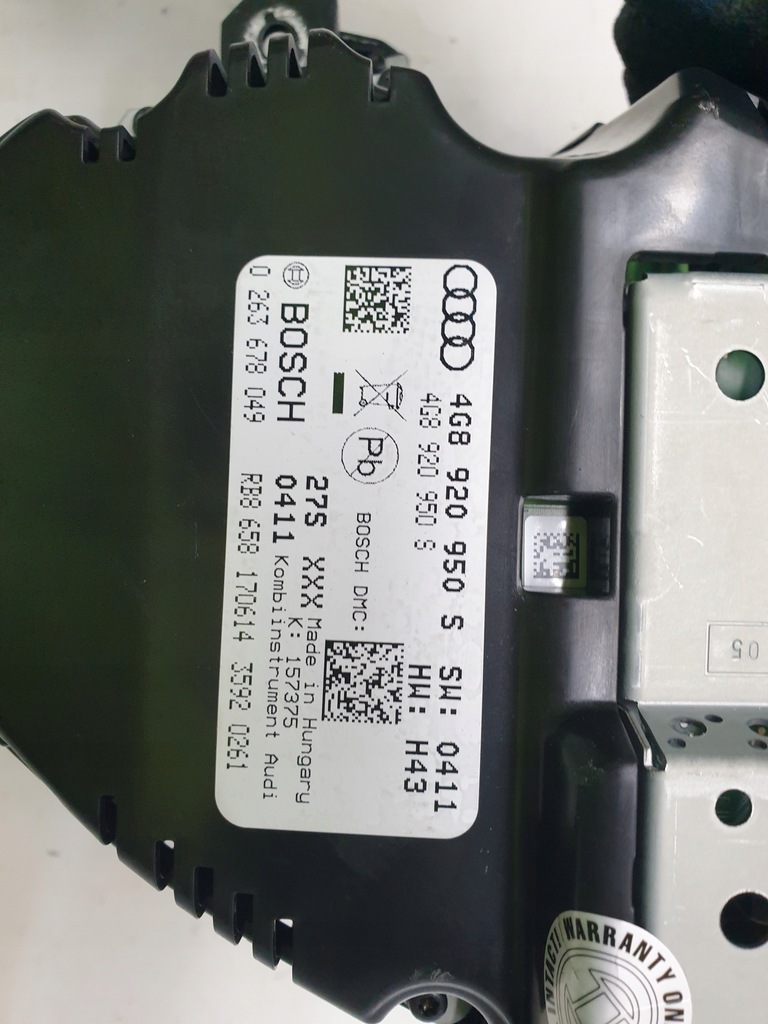 фото №7, Лічильник прилади audi a6 c7 uk 4g89209505