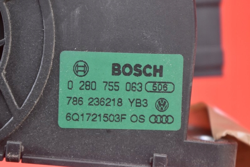 фото №8, Потенциометр педаль газа eu 6q1721503f skoda roomster 1.4 16v 86 km 06-10