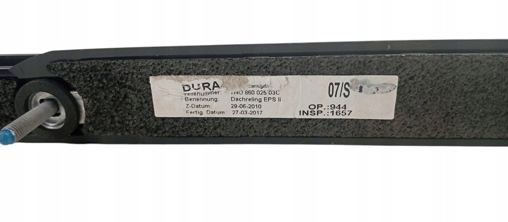 фото №7, Vw sharan ii seat alhambra ii 2010- рейлинг крышный левый 7n0860025