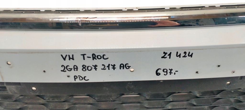 фото №9, 2ga807217ag vw t-roc 2017- бампер передний перед