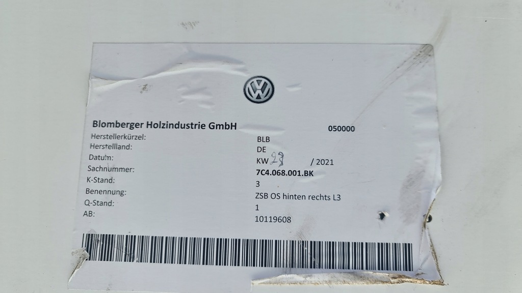 фото №11, Шкаф wisząca vw crafter grand california kamper 7c4068001bk